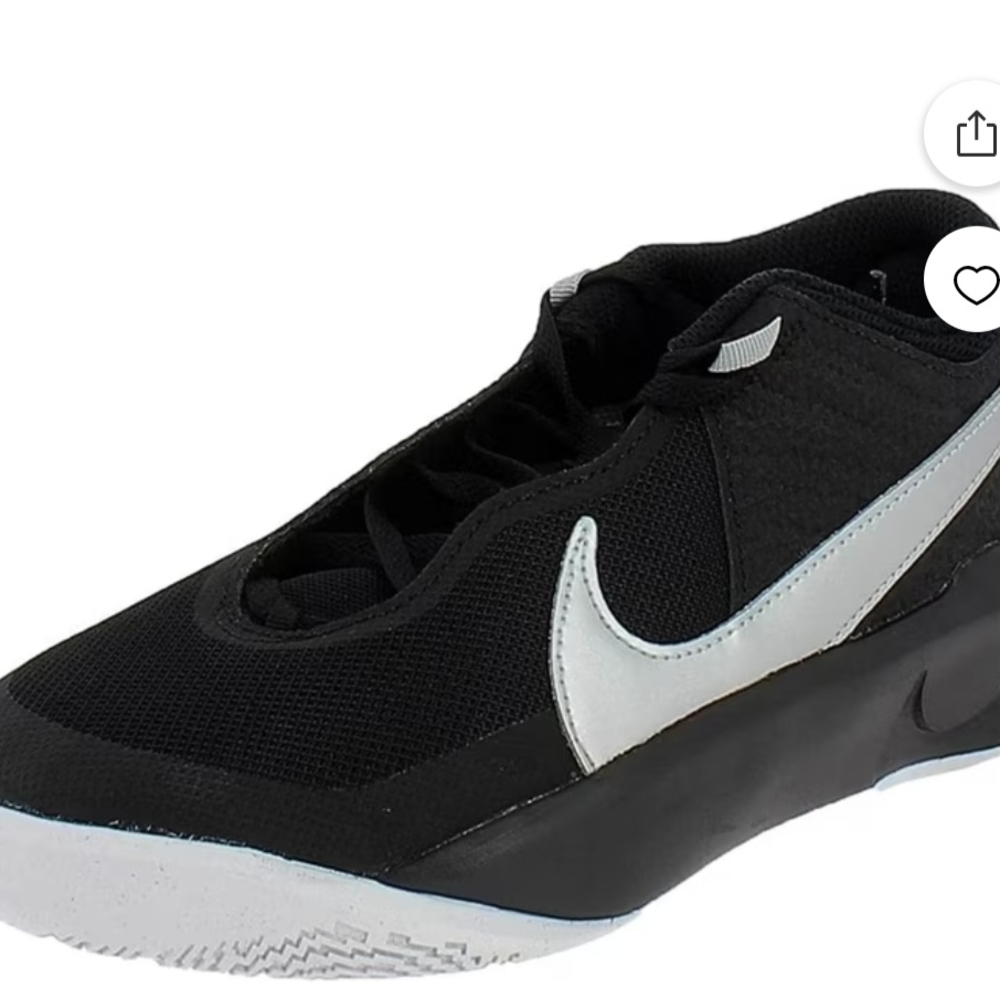 Nike Team Hustle D10 Black and White Sneakers/Tennis